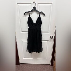 Black lace dress